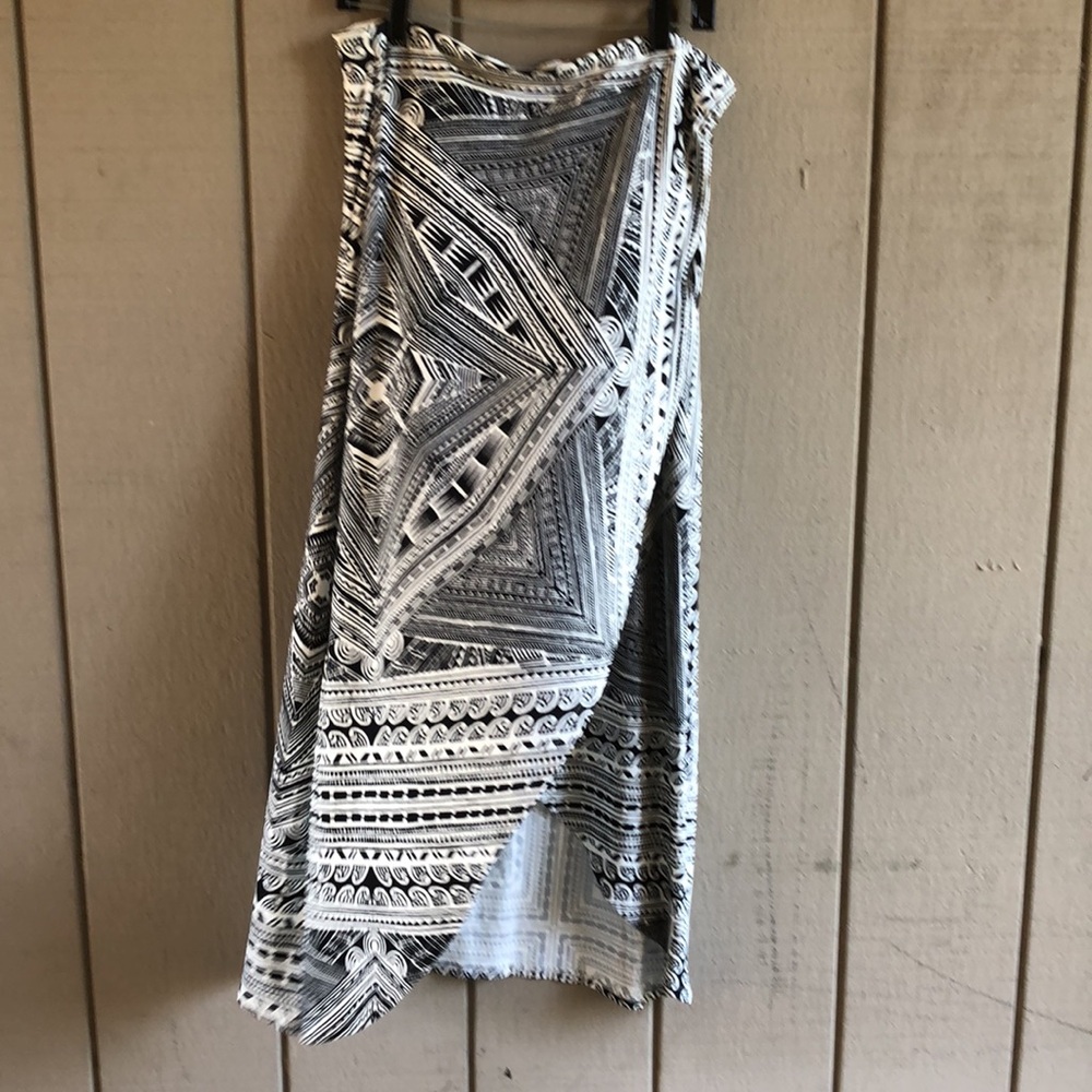 Anthropologie Black and White Maxi Skirt